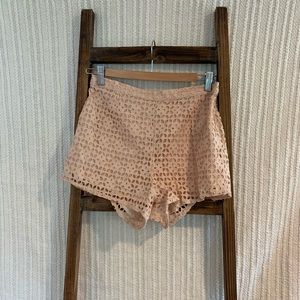 O’Neill peach floral high-waisted shorts women’s medium